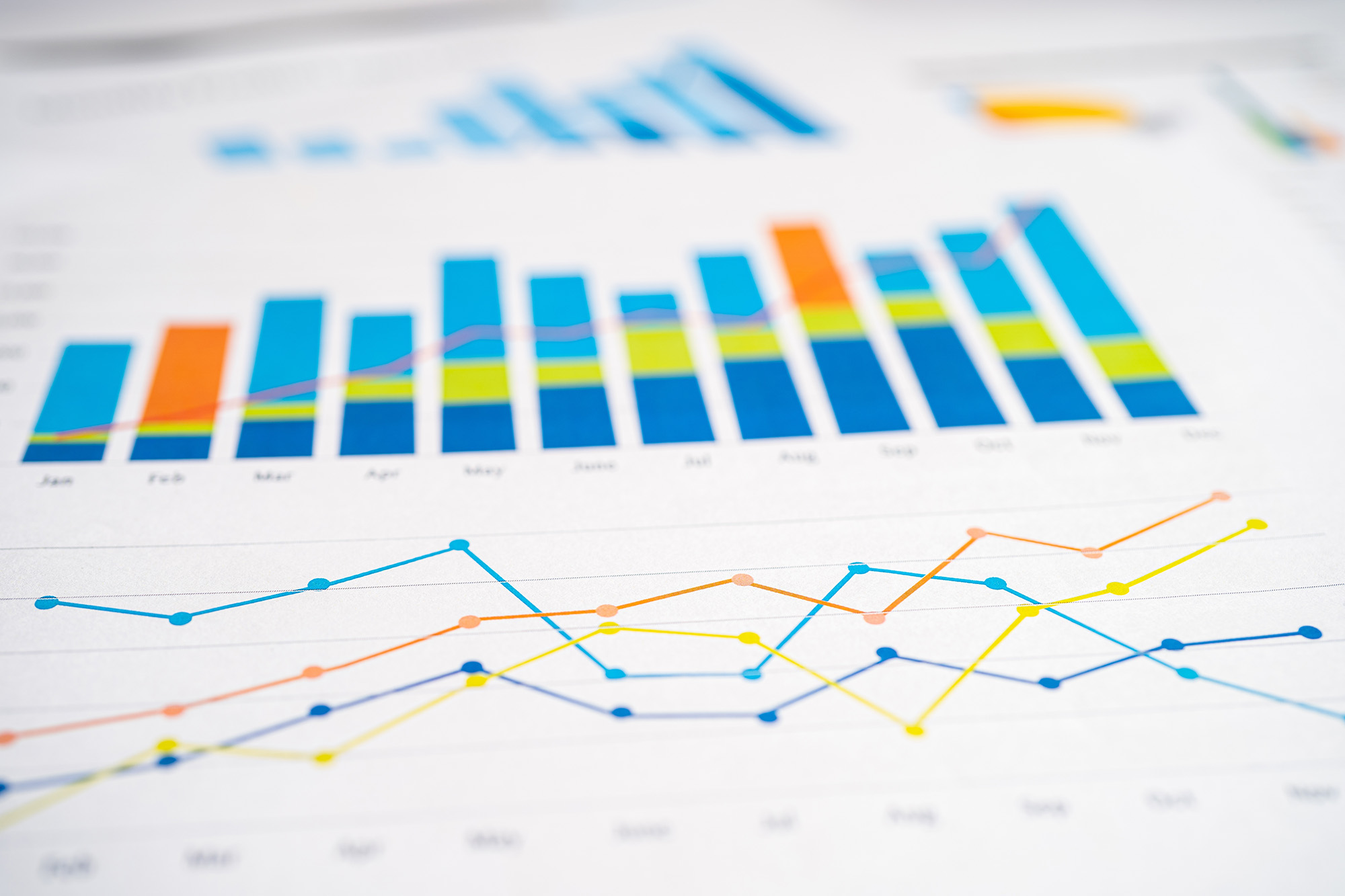 Papers with charts and graphs